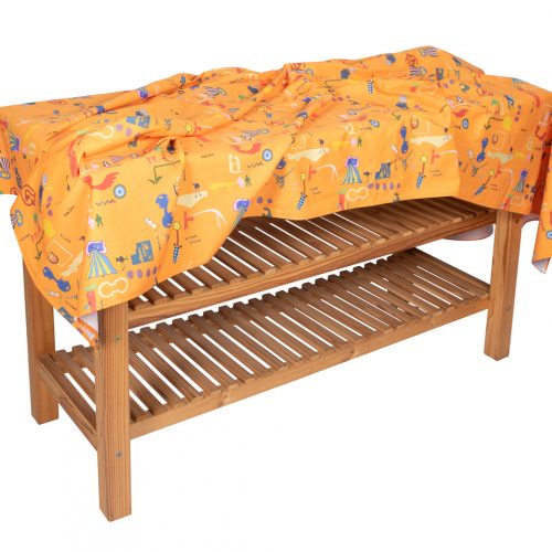 tablecloth in orange